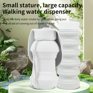 Bouteille d'eau pour <span class=keywords><strong>chien</strong></span>, bouteille pliable en silicone pour animaux de compagnie, distributeur d'eau portable pour animaux de compagnie, tasse de boisson pour <span class=keywords><strong>chien</strong></span> de <span class=keywords><strong>voyage</strong></span> en plein air - Product Image 4