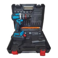Taladro Inalámbrico 21V con Batería de Litio Recargable, Juego de Herramientas Eléctricas Portátiles Todo en Uno para Reparaciones Diarias en el Hogar