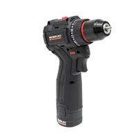 Perceuse sans fil professionnelle Winkko 10,8V/12V, moteur sans balais, mandrin 10mm, couple max. 50N.m, perçage bois 30mm, acier 10mm, batterie