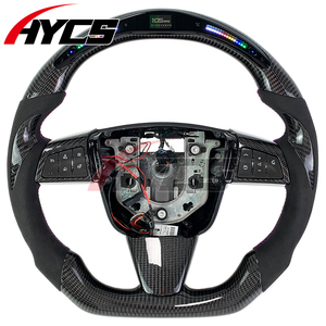 Volante de fibra de carbono de velocidad LED de cuero de gamuza de estilo deportivo personalizado para volante de coche <span class=keywords><strong>Cadillac</strong></span> CT4 CT5 CTS CTSV - Product Image 1