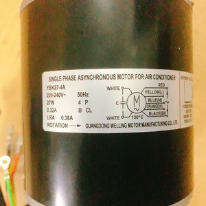 Motor de Ventilador YSK27-4A de 27W, Multivelocidad Ajustable, Repuesto para Unidad Interior de Aire Acondicionado Midea - Product Image 5