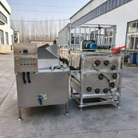 Machine industrielle à grande capacité pour l'échaudage et le plumage rapide de volailles, machine à enlever les plumes de volailles