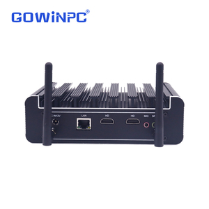 Mini PC industriel haute performance sans ventilateur avec processeur Intel Core i7 i5 i3 de 8e génération, double RAM DDR4, prise en charge de l'affichage 4K UHD - Product Image 1
