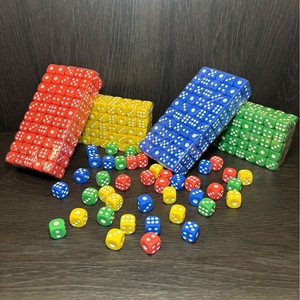 SALIWY DC28 <span class=keywords><strong>Dados</strong></span> Acrílicos Redondos de 14mm, Rojo, Amarillo, Azul, Verde, Negro, Blanco, Rosa, Morado, <span class=keywords><strong>para</strong></span> Juegos, Combinación de Colores, Seis Caras - Product Image 4