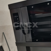 Four à convection au gaz commercial, four de comptoir à 2 plateaux pour supermarché, charcuterie, cuisson rapide