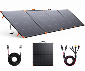 Panel solar mono plegable de 200W, cargador solar de alta resistencia para Jackery Explorer EcoFlow Delta 2 Bluetti IP67, resistente al agua, para vehículos recreativos, fuera de la red - Product Image 1