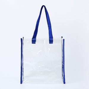 Advertising Promotional Personalized Customized <b>Vinyl</b> Transparent Sport Pvc Clear Stadium Approved Tote <b>Bags</b> - Product Image 4