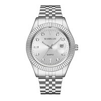 Jam Tangan Quartz Pria Mewah Model Bisnis Trendi Terbaru Laris Manis 41mm Bahan Paduan Baja Tahan Karat Dial Pointer Tahan Air