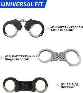 Universele polymeer materiaal handboeien etui's geschikt voor ketting-/scharnier-/vouwbare handboeien open bovenkant paddle houder ASP S&W CTS Made in <span class=keywords><strong>China</strong></span> - Product Image 2
