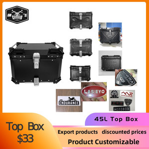 ZHUITU 45l boîte à bagages en <span class=keywords><strong>Alu</strong></span> avec Logo personnalisé pour coffre de moto, boîte supérieure en aluminium, boîte arrière - Product Image 6