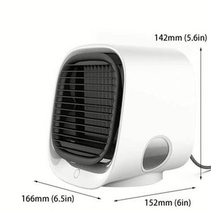Enfriador de Aire Portátil Profesional de Bajo Ruido para Escritorio, Mini Enfriador de Aire USB Recargable para Escritorio - Product Image 3