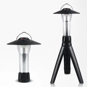 4 in 1 esterno portatile impermeabile 9 funzioni Type-c ricaricabile Mini campeggio luci di emergenza lampada da tavolo lanterna con magnete