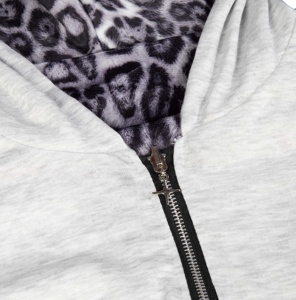 Sweat à capuche vintage surdimensionné pour homme, 100% coton, double couche, fermeture éclair, imprimé intégral, broderie, hiver - Product Image 4