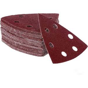 Pour VELCRO Delta 240 Grit Feuille Abrasive Pack Star Palm Sander Compatible 5-Pack - Product Image 2