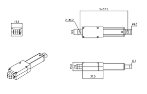 มอเตอร์ไฟฟ้ากระแสตรงขนาดเล็ก12V 24V xtcg แอคชูเอเตอร์แบบปรับแต่งได้หลากหลายรุ่นสำหรับหุ่นยนต์กวาดพื้น - Product Image 6