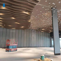Cloison Acoustique Modulaire Pliante et Coulissante au Design Moderne, Isolation Phonique, Cadre en Aluminium et Revêtement en Cuir, Réglable pour Salle de Banquet