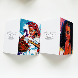 Biglietti di Ringraziamento Pieghevoli Personalizzati con Una Linea di Piegatura, Due Pagine, Laminazione in Film, Come Regalo - Product Image 5