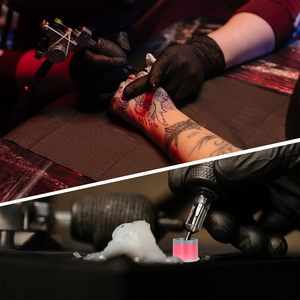 Disposable Plastic Tattoo Ink <b>Cups</b> with Base Pigment Caps <b>for</b> Permanent Makeup Tattoo Equipment - Product Image 6