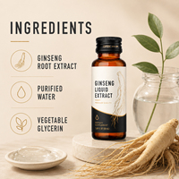 Offre Spéciale Panax Ginseng Racine Coréenne Fenugrec Graines Noires Ginkgo Biloba Extrait Rouge Maca Panax Ginseng Boisson Liquide pour Adultes
