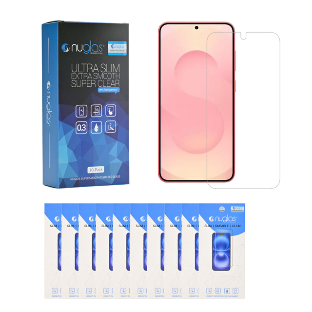 10in1 Pack 2.5D 9H Anti Broken Clear Screen Protector Film for Samsung S26 S26 Plus S26 Ultra Tempered Glass