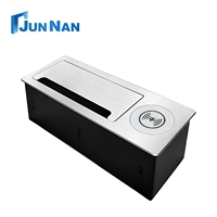 Enchufe de Corriente Oculto para Escritorio, Tapa Abatible para Mesa de Conferencias, Enchufe con Carga Inalámbrica y USB