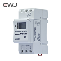 Mini interruptor de temporizador LCD programable Digital AHC30A, resistente al agua, automático, semanal, uso Industrial, pantalla LCD