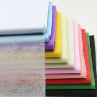 Papier d'emballage pour fleurs en tissu non tissé classique en gros avec doublure en coton, matériel artisanal pour fleuriste