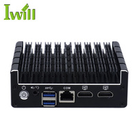 Mini PC de precio razonable con caja de metal de aluminio J3160 2 * USB3.0 2HD 4LAN compatible con tipos de enchufe Msata disponibles AU US EU