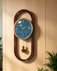 Reloj de Pared de Aluminio con Forma Simétrica de Estilo Europeo, Decoración de Pared de Lujo para el Hogar - Product Image 3