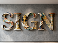 Enseignes lumineuses LED pour entreprises, enseignes rétroéclairées en acrylique transparent, enseignes suspendues en acrylique, lumières LED personnalisables pour la décoration