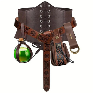 Zesi médiéval vintage obi hommes Knight Viking vêtements accessoires adulte jeu de rôle accessoires exquis pour femmes - Product Image 1