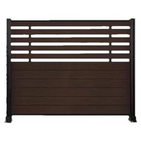 Valla de WPC de Alta Calidad, Paneles de Valla Resistentes para Exteriores, Panel de Valla Anti-UV para Seguridad en el Patio Trasero