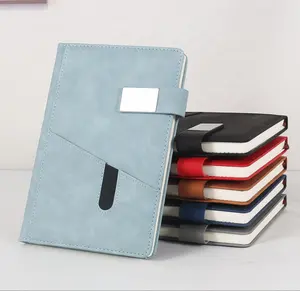 Grosir Bahan Linen Berkualitas Tinggi Perencana Notebook Pu Kulit Notebook dengan Pemegang Pena Elastis