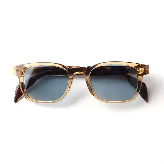 Vintage Luxury Brand Designer Men's Sunglasses Polarized Classic Anti-Glare Driving Glasses Diamond Face Acetate Sun Glasses