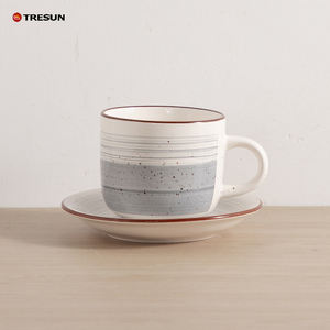 Juego de Vajilla de Cerámica de Gres Pintado a Mano de Lujo Moderno de 16 18 24 32 48 Piezas, Apto para Lavavajillas y Ecológico - Product Image 5