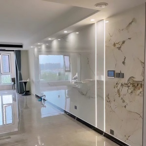 Pannello in PVC rivestimento <span class=keywords><strong>da</strong></span> <span class=keywords><strong>parete</strong></span> in marmo UV carta attaccante di colore e texture su misura bel design interno colore pietra naturale - Product Image 2