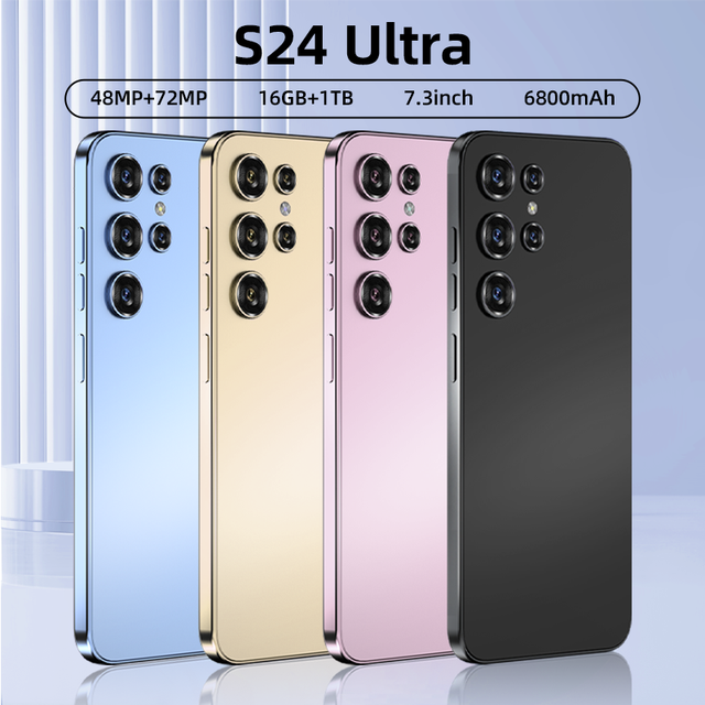 Global Band S24 Unlocked Smartphone 6+128GB 4G LTE Support B20/B28 All Carriers 6.56" HD+ Display Android 13 Mobile Phone