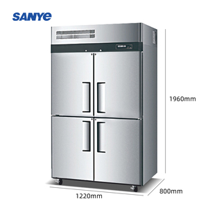 Commerciële Keuken Roestvrijstalen Koelkast <span class=keywords><strong>4</strong></span>-deurs Heavy Duty Rechtop Vrieskasten Gekoelde Opslagapparatuur - Product Image 6