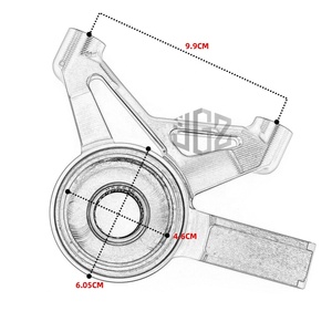 Copertura Integrata Pinze Freno Ruota Anteriore CNC per Staffa Moto per <span class=keywords><strong>VESPA</strong></span> SPRINT PRIMAVERA 150 GTS 250 300 - Product Image 6