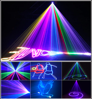 Projecteur laser cube Wifi, alimenté par batterie, 3W, projecteur laser d'animation, application sans fil professionnelle, cube laser 3D