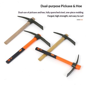<span class=keywords><strong>Pioche</strong></span> multifonction d'extérieur avec <span class=keywords><strong>manche</strong></span> en bois pour outils de jardinage, bricolage, lutte contre les incendies et usage agricole – Plusieurs spécifications - Product Image 6