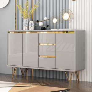 Bảng Điều Khiển 159*40*90 Hiện Đại Sang Trọng Kệ Trưng Bày Tủ Tự Chọn Sang Trọng Tủ Bếp Phòng Ăn Tấm Ván Mdf + Đá Cẩm Thạch + Gỗ Cứng Sang Trọng Hiện Đại Chấp Nhận Được - Product Image 1