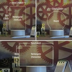 Tự làm quà tặng đèn phòng cho trang trí nội thất rewritable sẵn sàng để tàu cảm biến ánh sáng cảm biến chuyển động LED cho các bên phòng ngủ phòng - Product Image 1