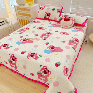 <span class=keywords><strong>Copriletto</strong></span> stampato floreale morbido traspirante di alta qualità <span class=keywords><strong>copriletto</strong></span> <span class=keywords><strong>singolo</strong></span>/Queen/King Size + 2 pezzi di lenzuola federa - Product Image 3