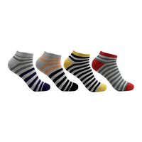 Meilleure qualité Polyester coton femmes cheville chaussettes violet rayé motif respirant mince été/hiver tricoté Techniques