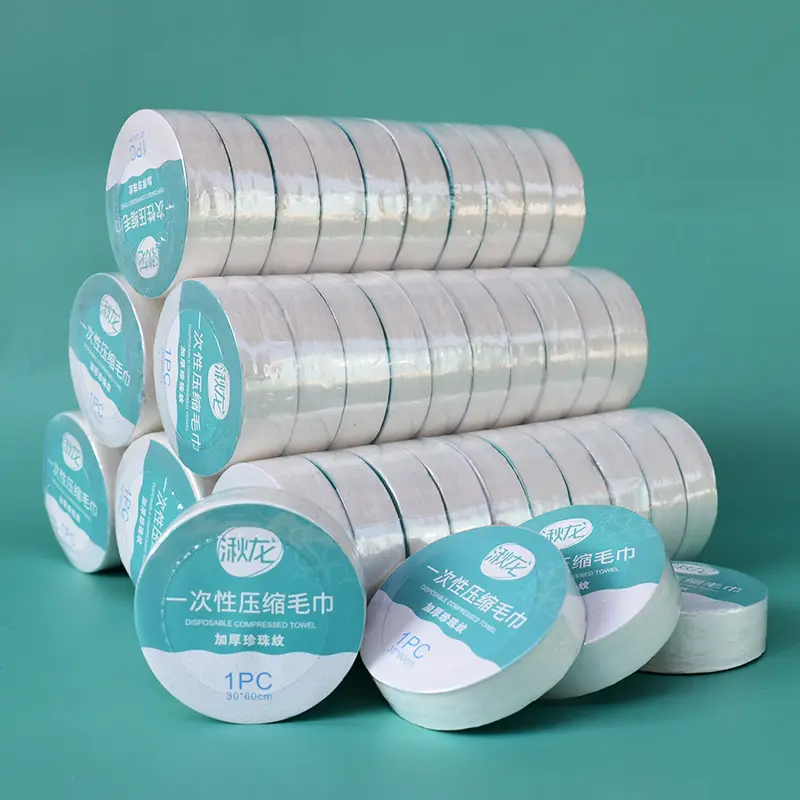 Factory wholesale LOW MOQ disposable compressed towels tablets OEM ODM style custom disposable compressed towel