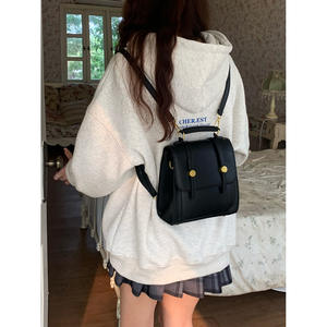 American Retro <b>Backpack</b> <b>Brown</b> Detachable Strap Magnetic Buckle Water Resistant Everyday Commuter Student Bag Spring 2023 - Product Image 4