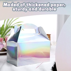 Caja de pared con diseño de montaña holográfica arcoíris, para refrigerios infantiles, dulces, juguetes, se puede personalizar según las necesidades - Product Image 3