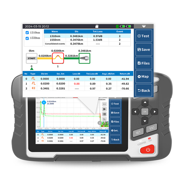 New Design Handheld Mini OTDR NK4300 Mini Optical Time Domain Reflectormeter Testing Tool Otdr Wavelength 1310 1550 1610