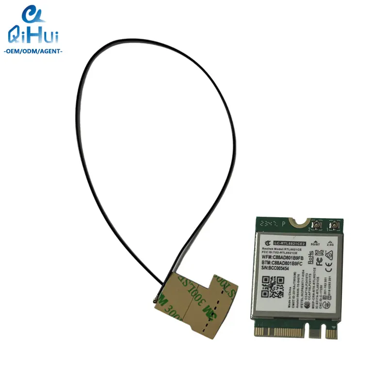 Qihui adaptor jaringan kartu WiFi, WiFi5 802.11be Intel PCIE 2.1 MIMO STA nirkabel Bluetooth Triple band